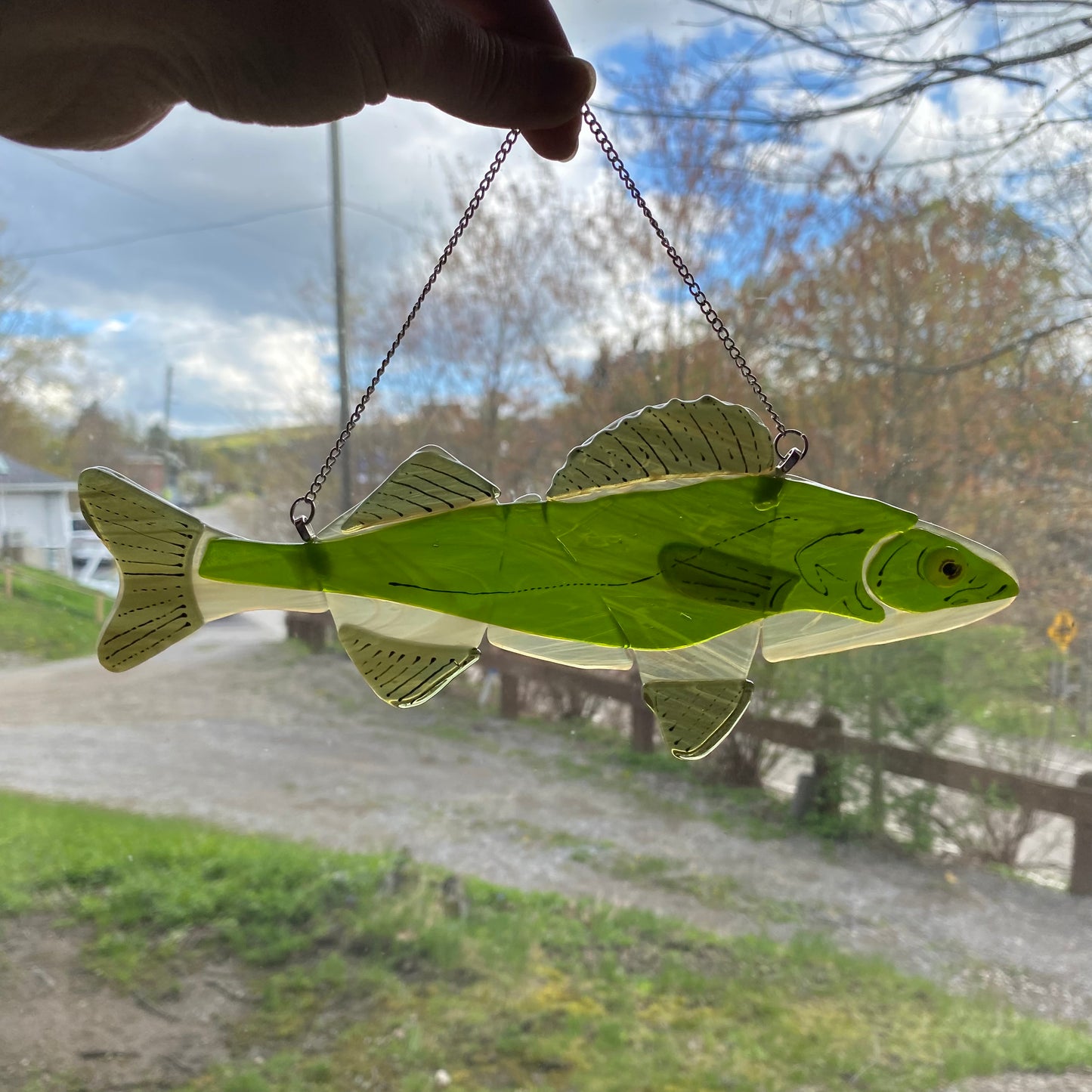 Walleye Glass Sun Catcher