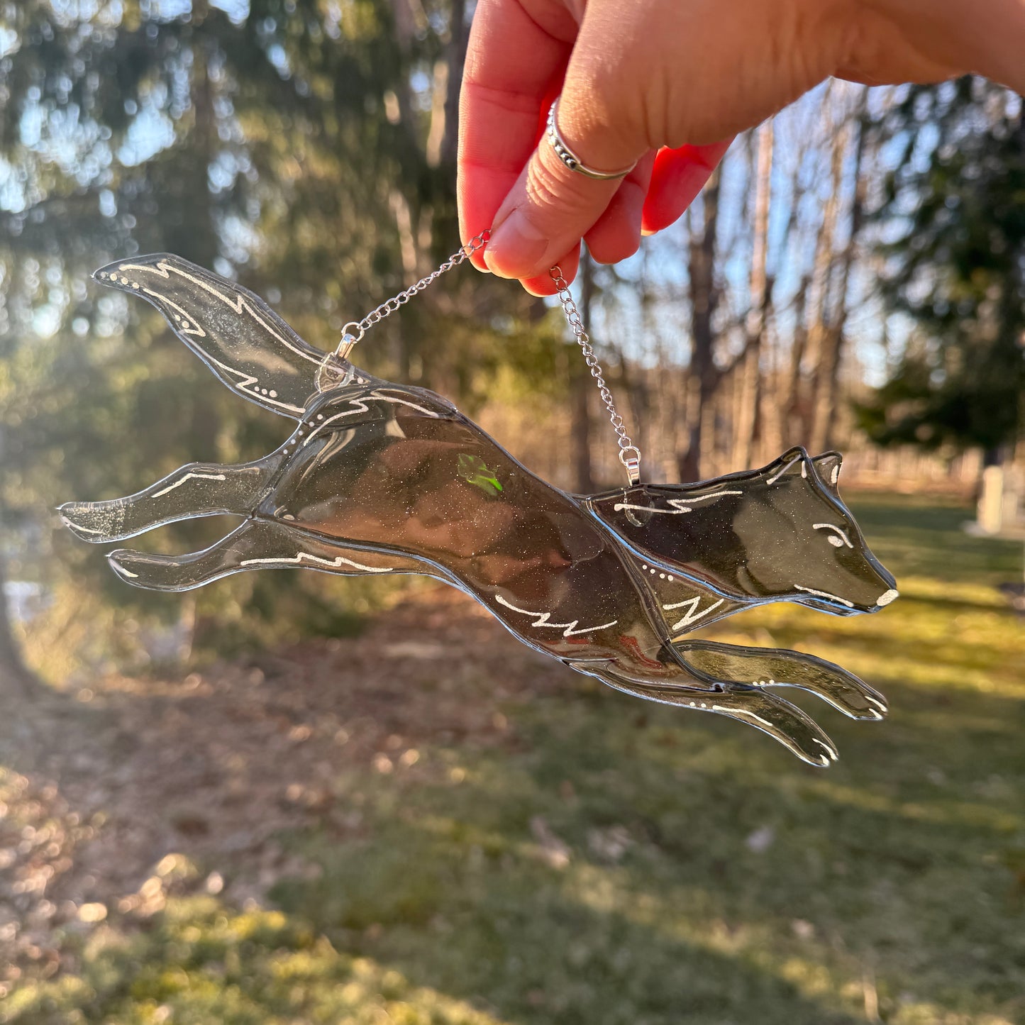 Wolf Suncatcher
