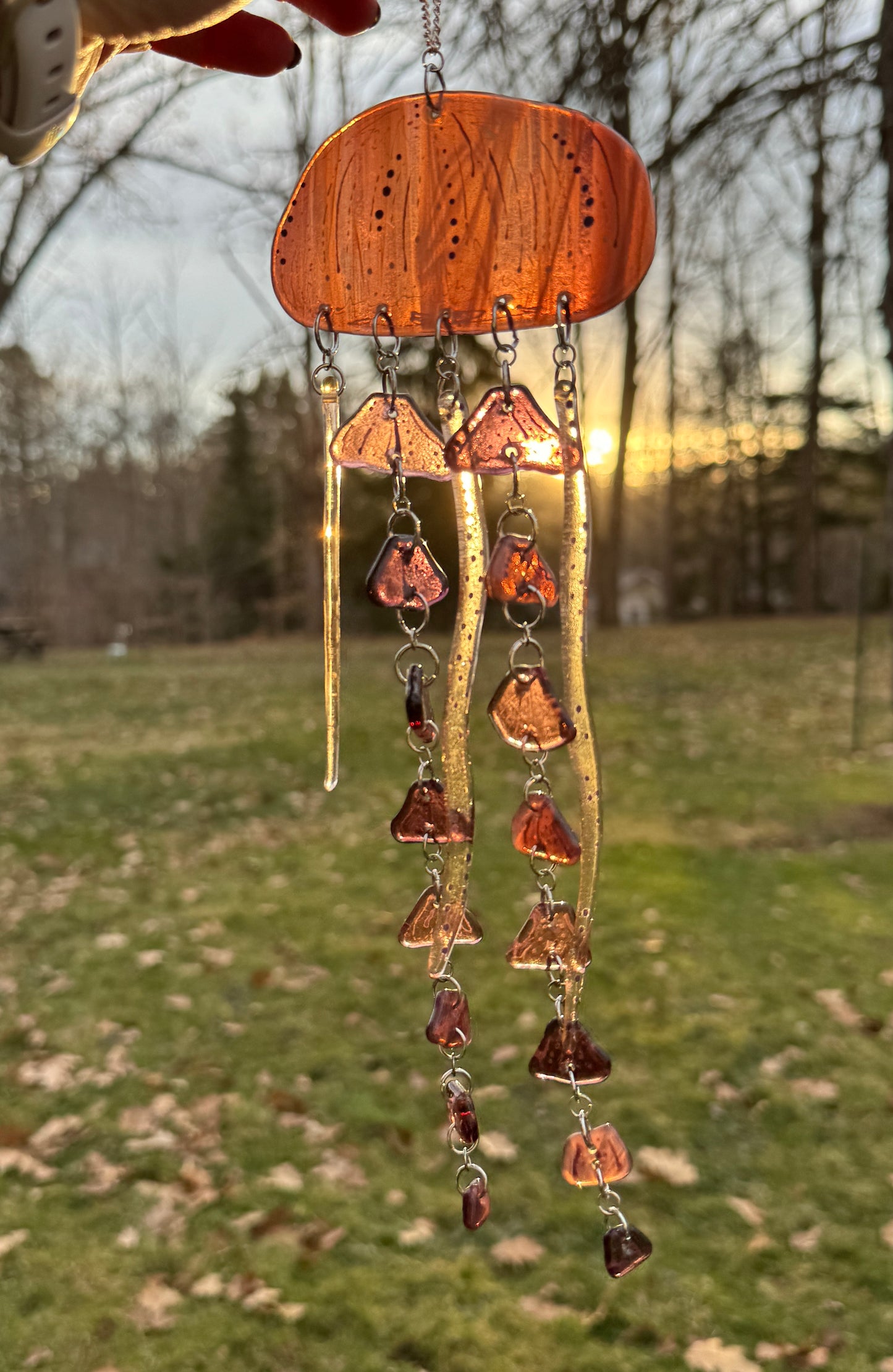 Jelly Fish Wind Chime Suncatcher