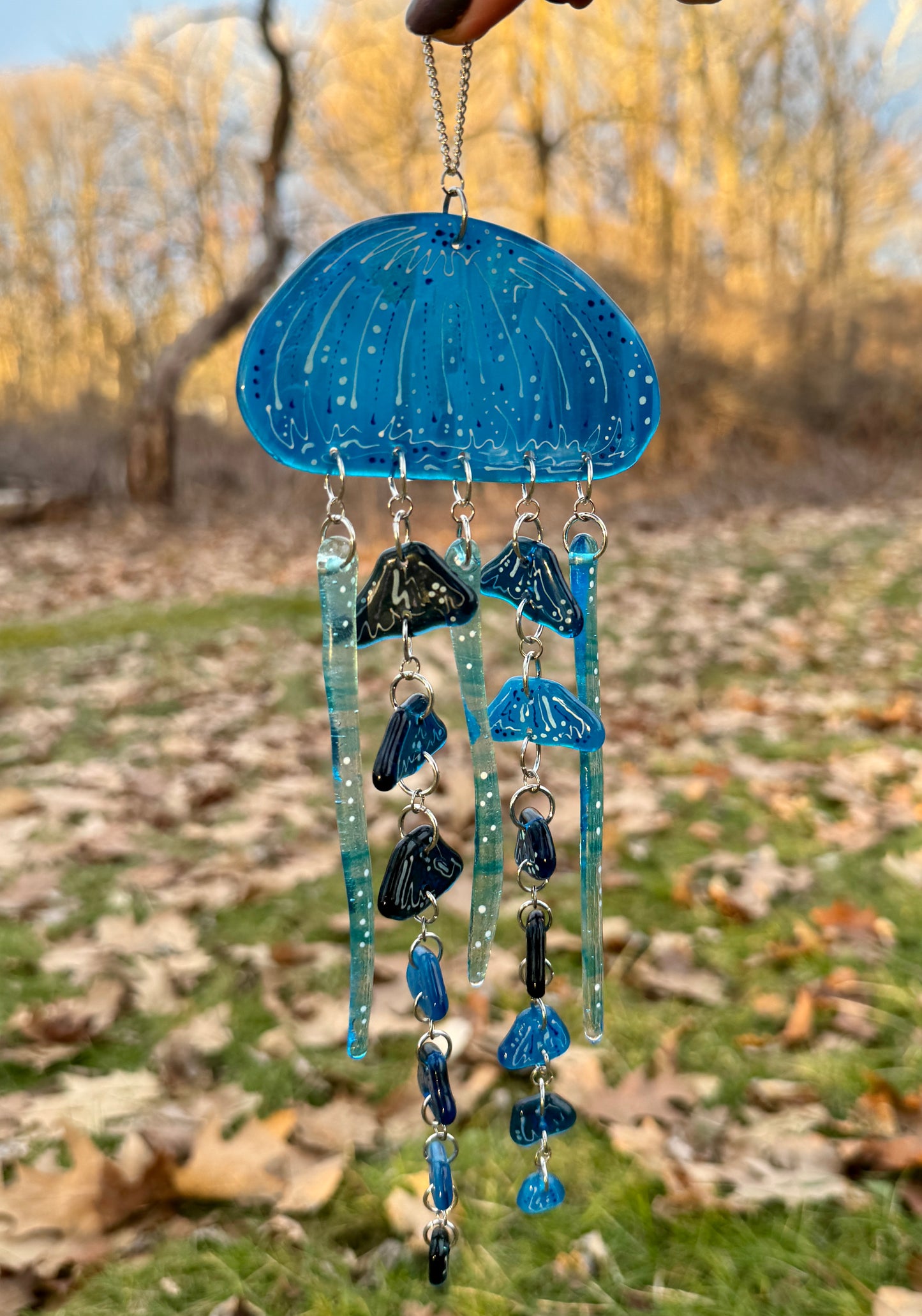 Jelly Fish Wind Chime Suncatcher