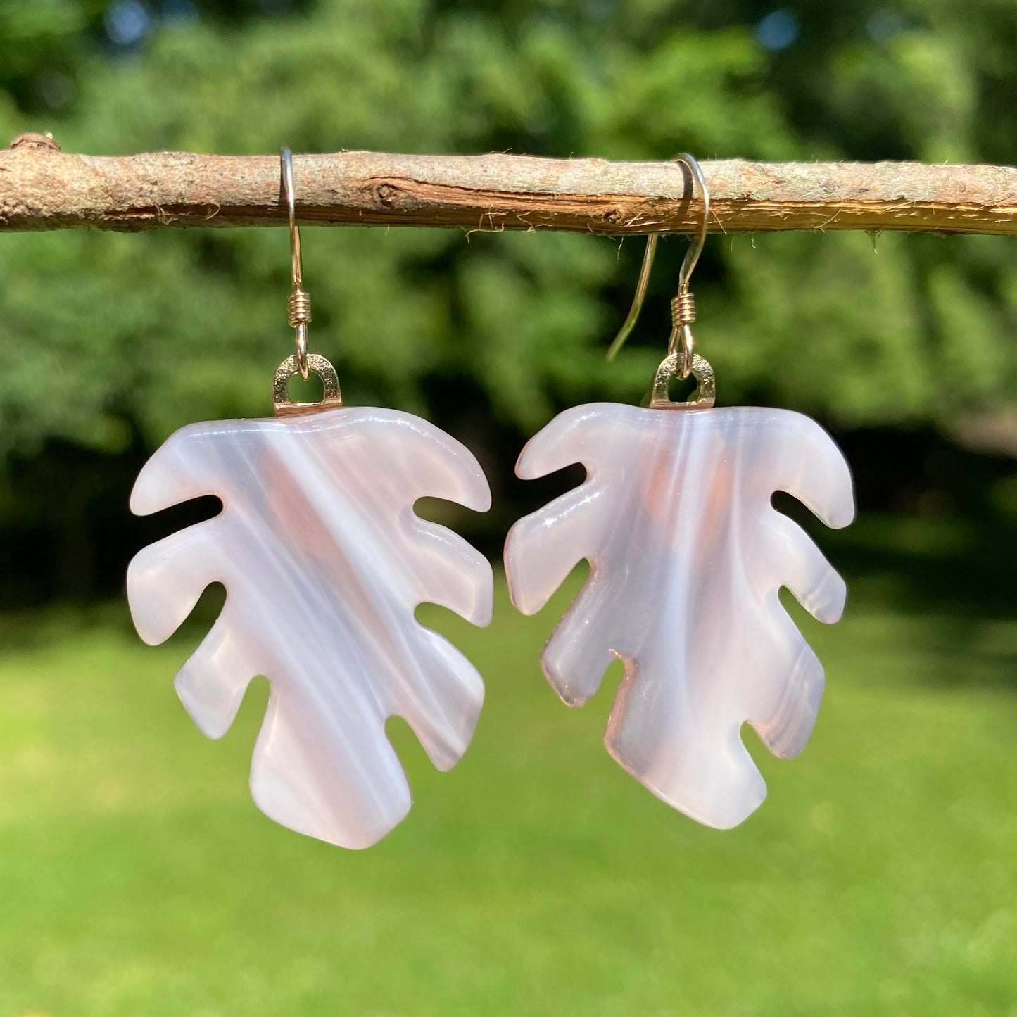 Monstera Leaf Earrings