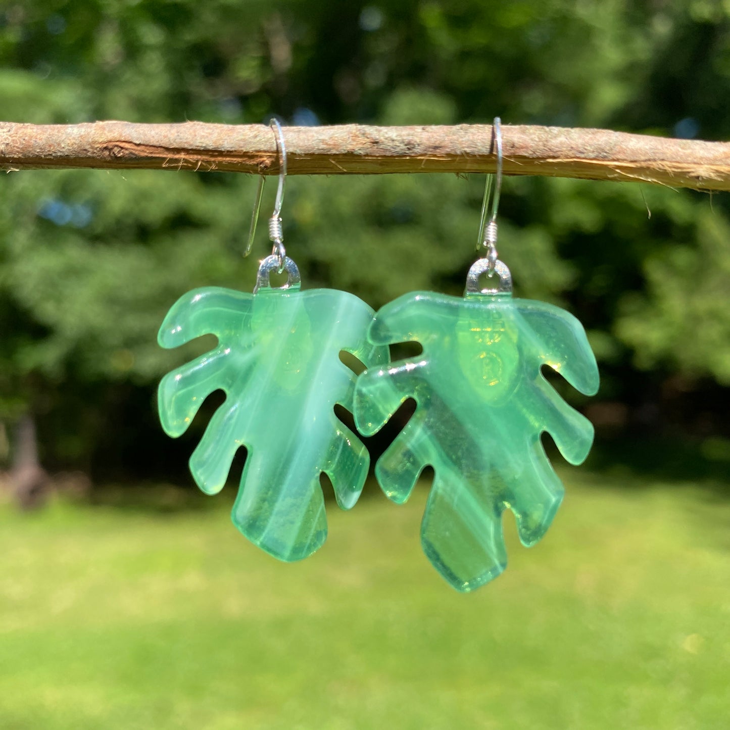 Monstera Leaf Earrings