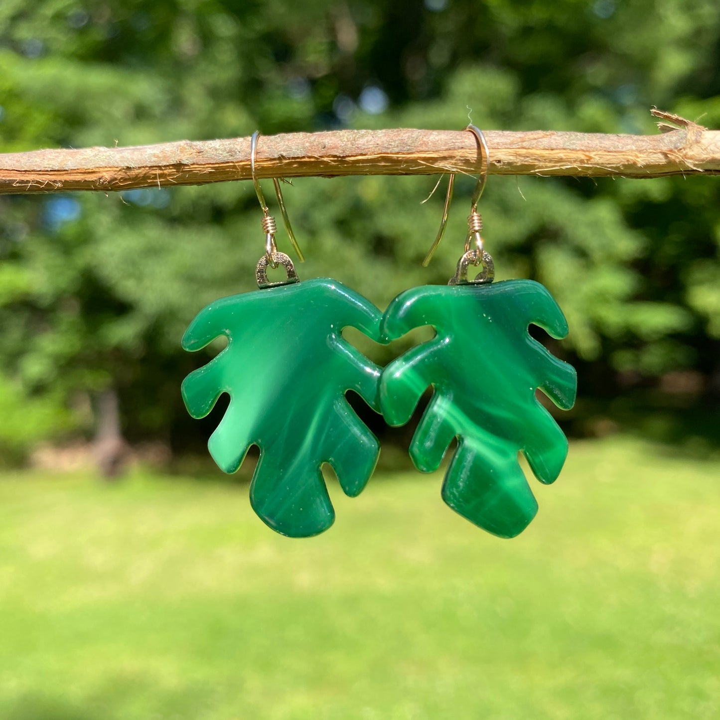 Monstera Leaf Earrings