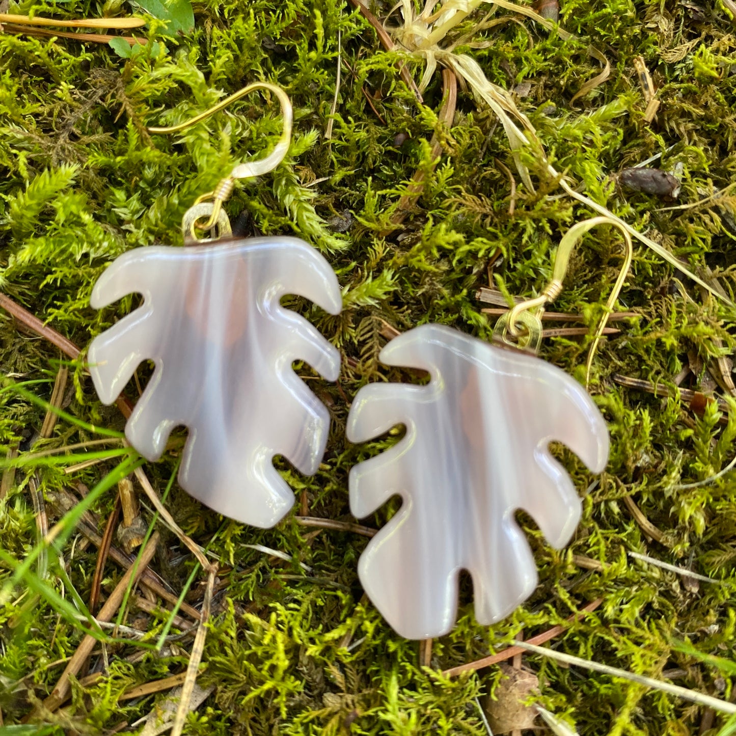 Monstera Leaf Earrings