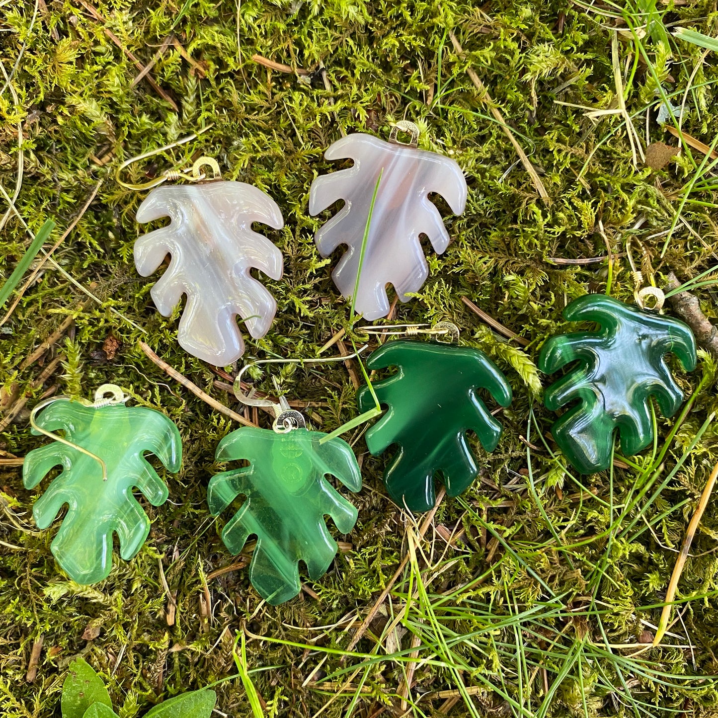 Monstera Leaf Earrings