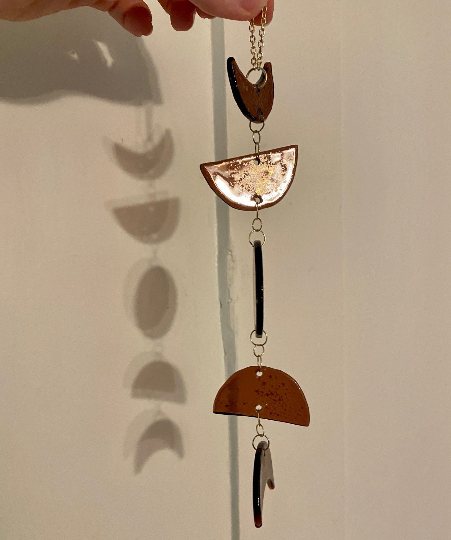 Moon Phases Glass Sun Catcher