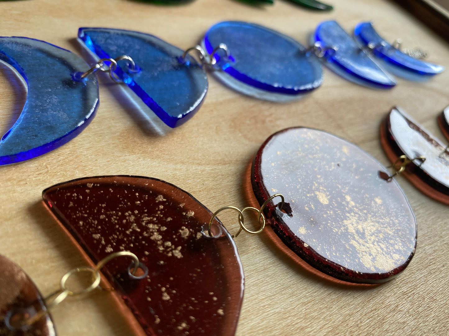 Moon Phases Glass Sun Catcher