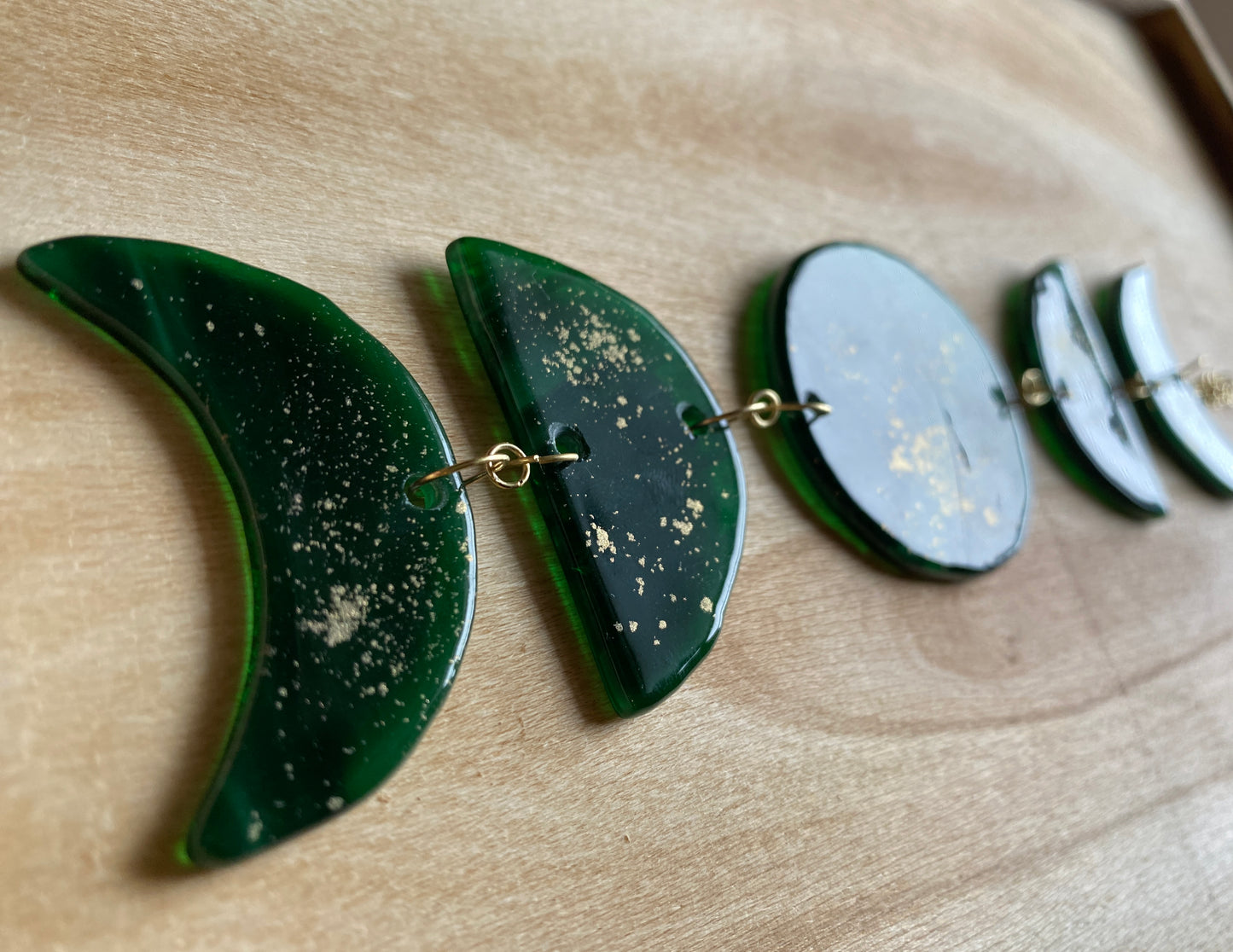 Moon Phases Glass Sun Catcher