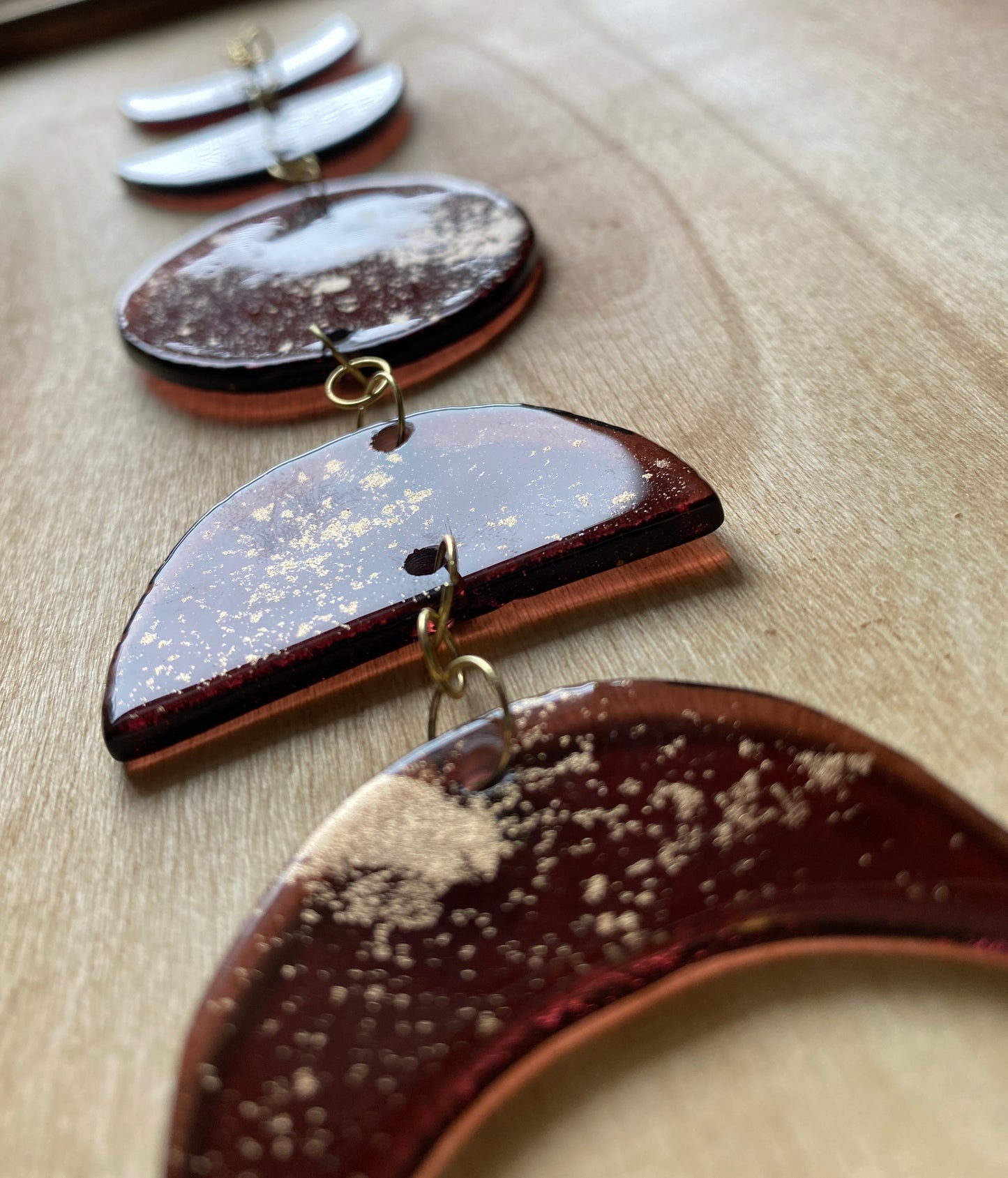 Moon Phases Glass Sun Catcher