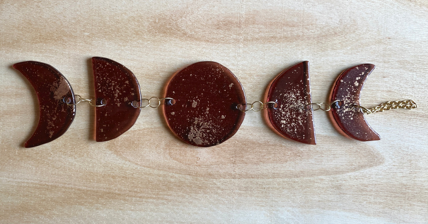 Moon Phases Glass Sun Catcher