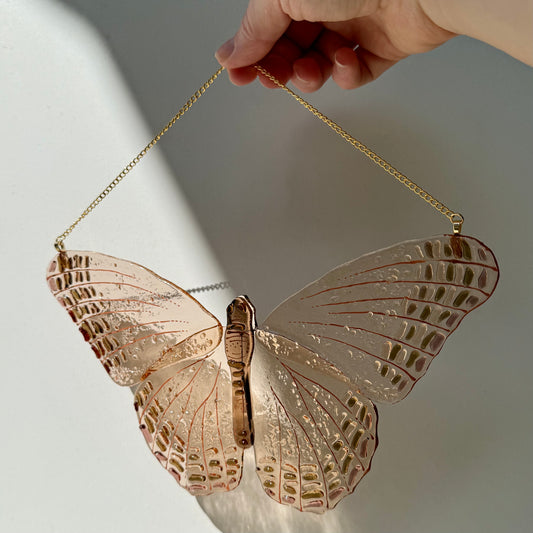 Champagne Butterfly Suncatcher