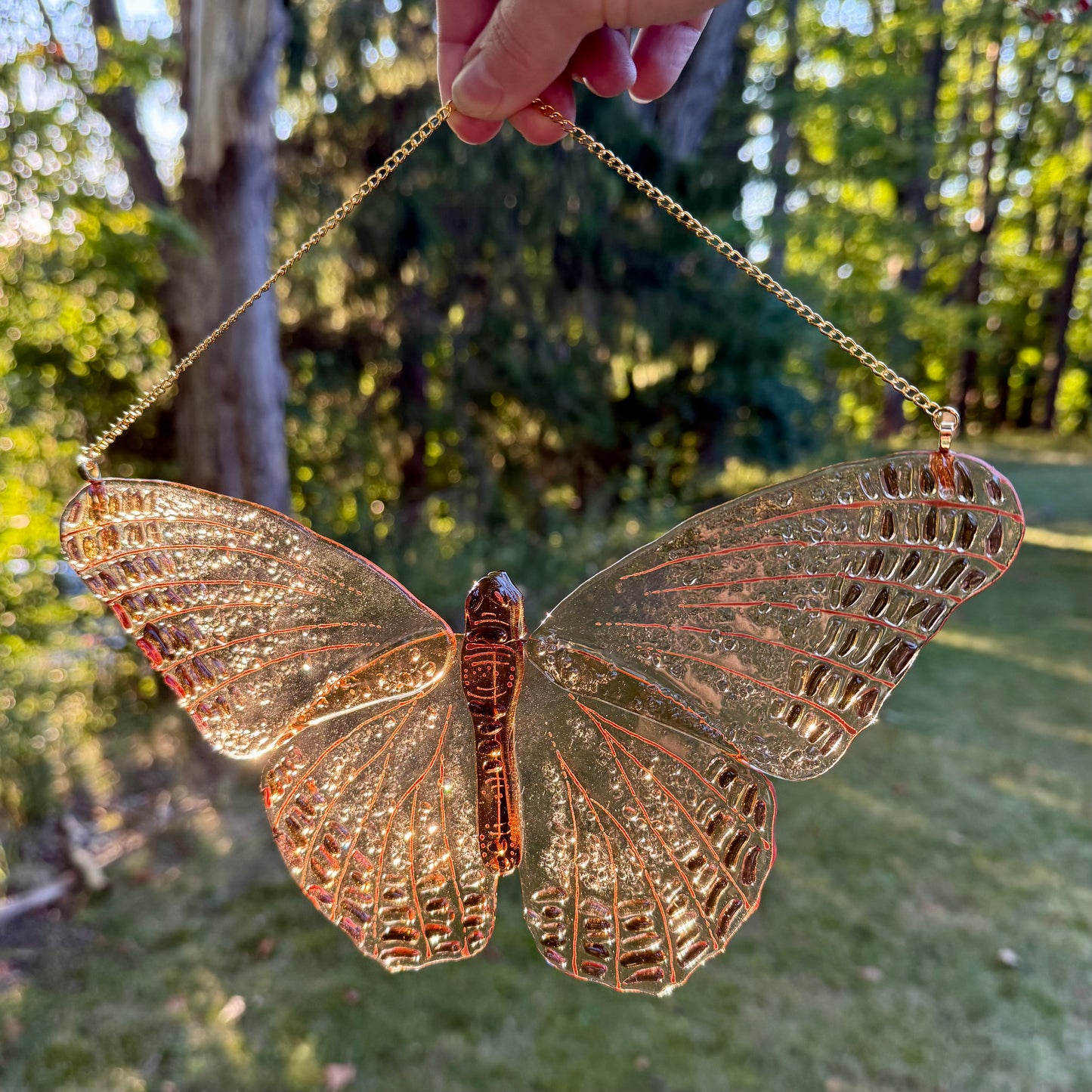 Champagne Butterfly Suncatcher