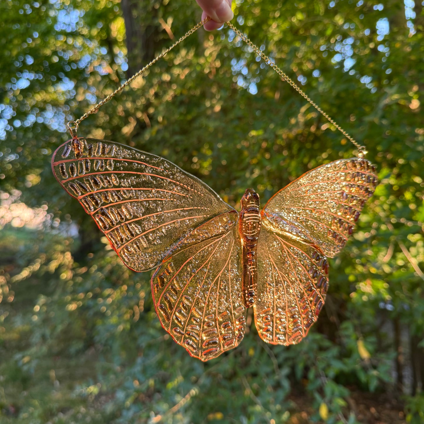 Champagne Butterfly Suncatcher