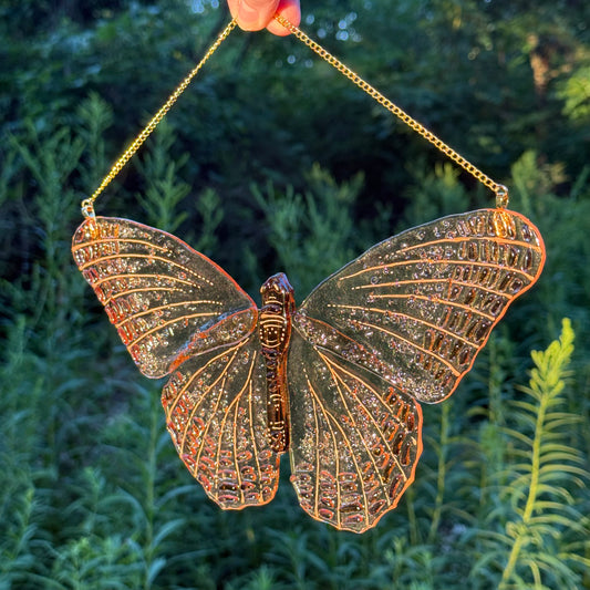 Champagne Butterfly Suncatcher