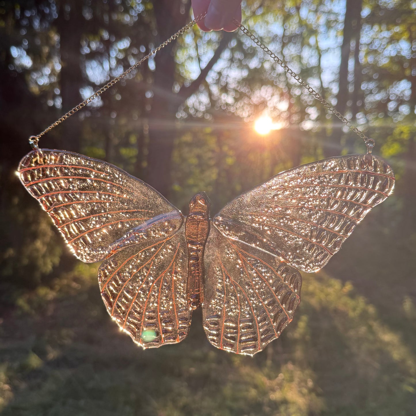 Champagne Butterfly Suncatcher