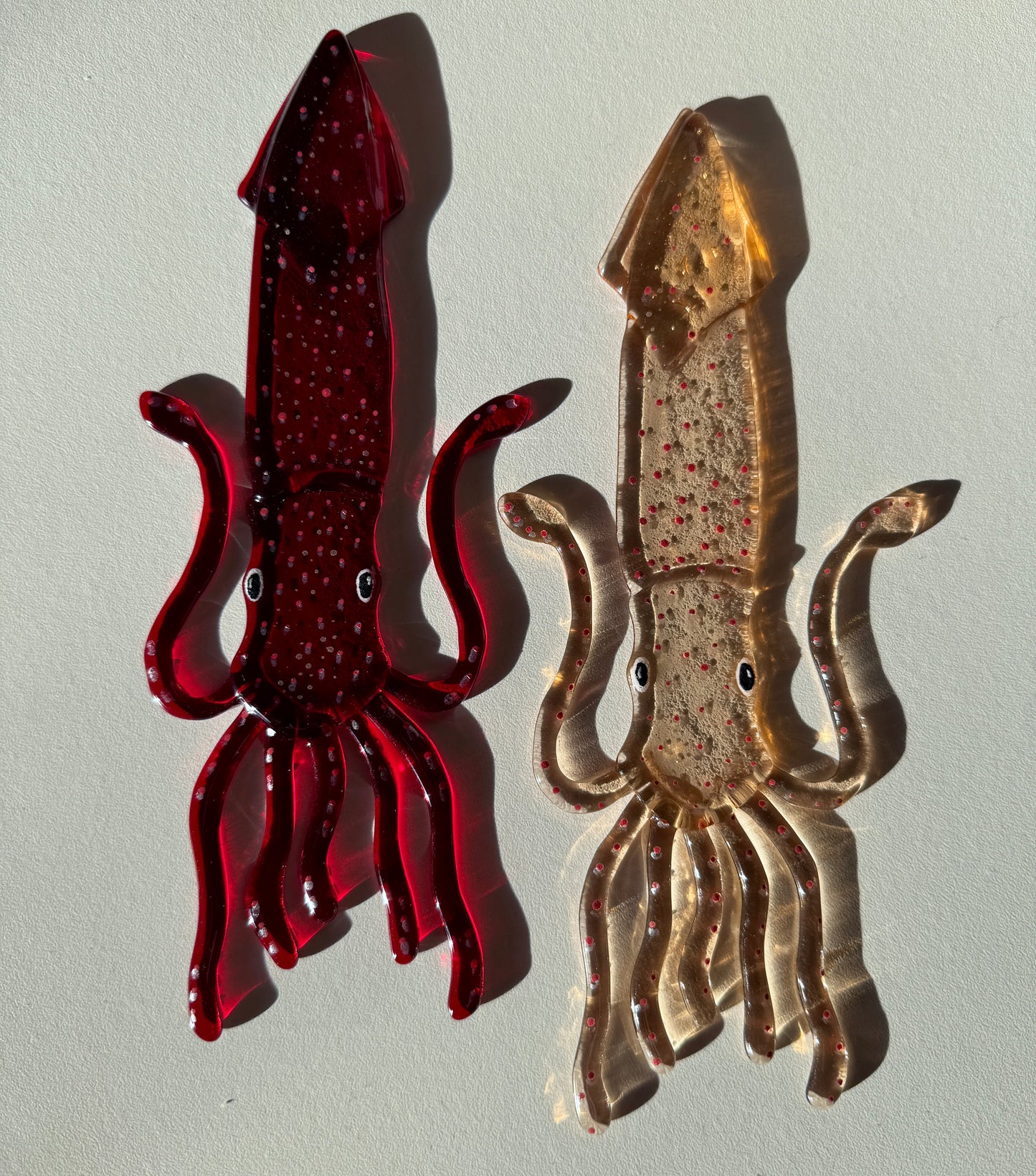 Strawberry Squid Suncatcher
