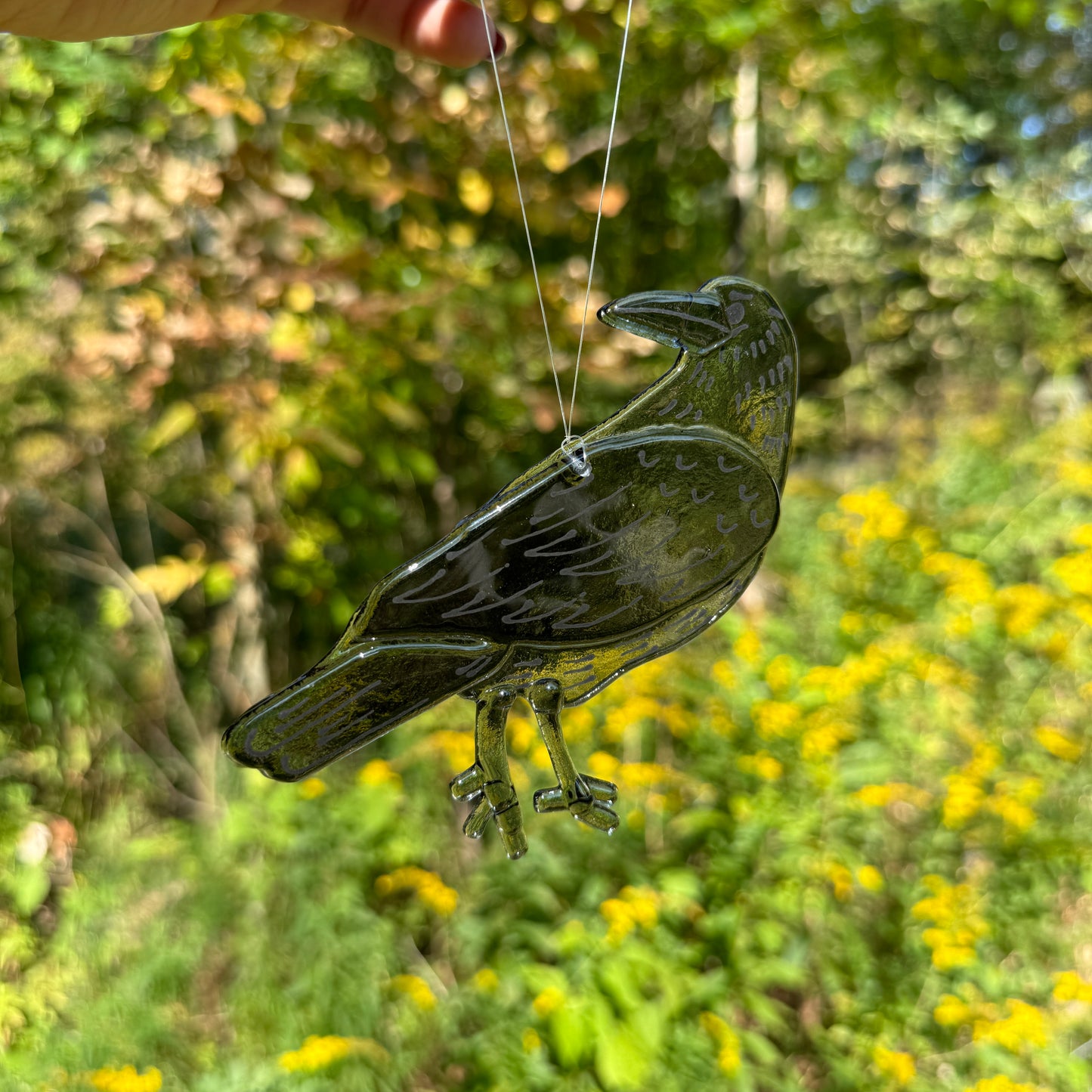 Crow Suncatcher