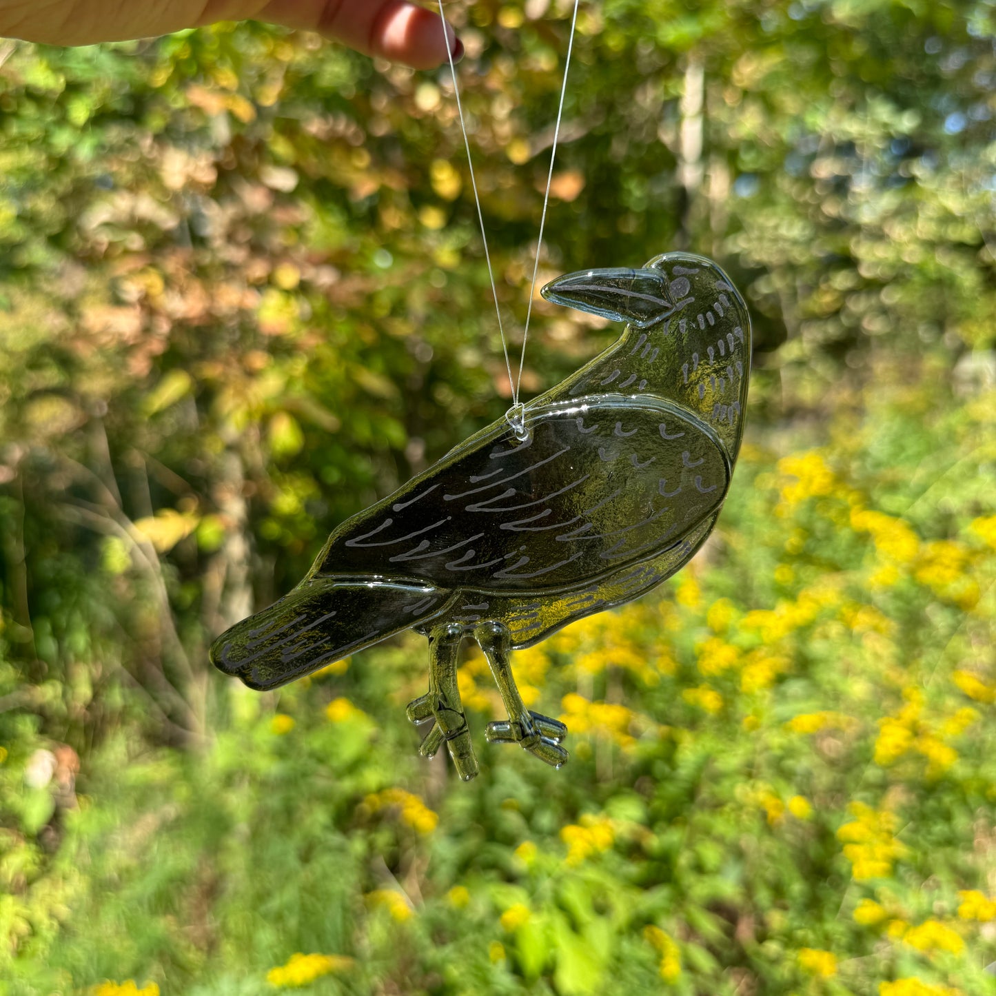 Crow Suncatcher