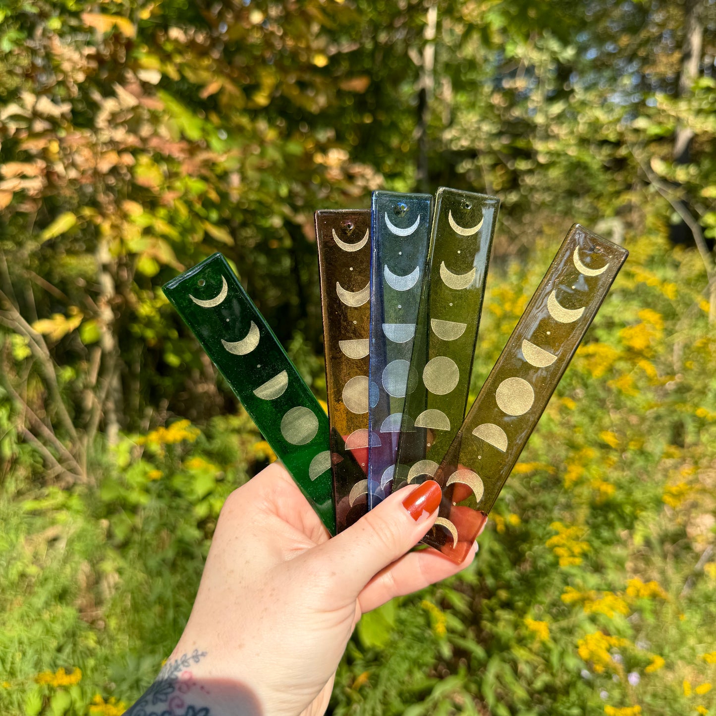 Moon Phase Metallic Suncatcher