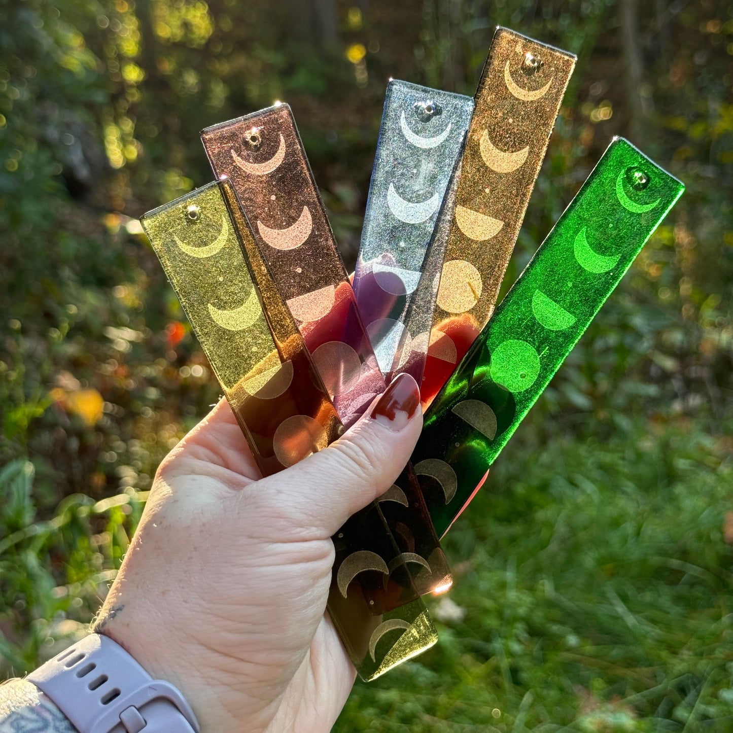 Moon Phase Metallic Suncatcher