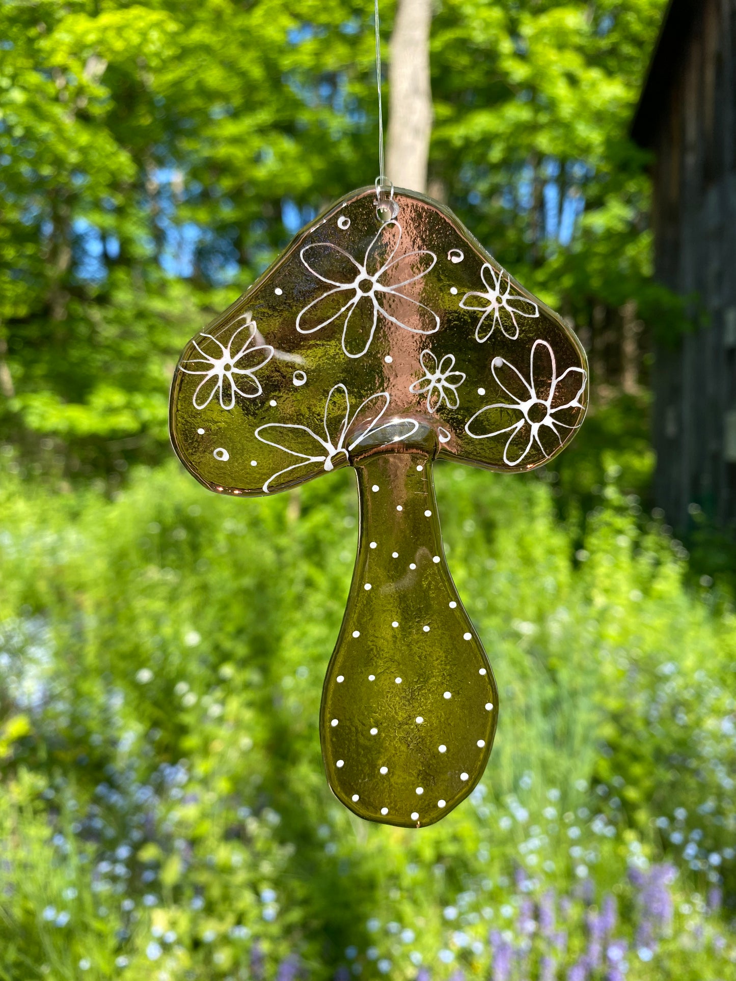 Flower Child Mushroom Suncatcher