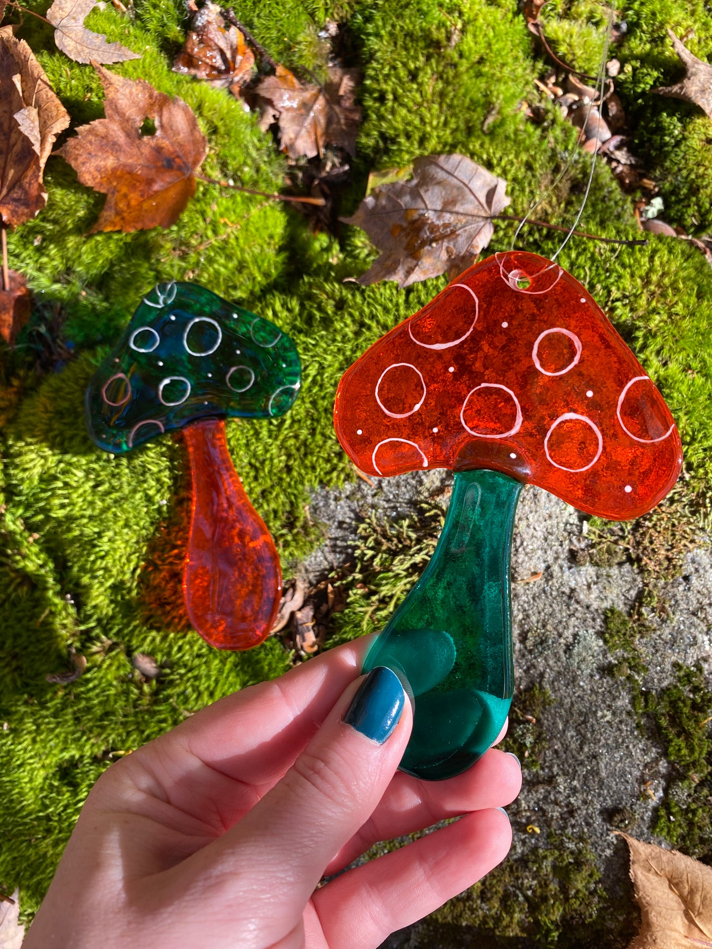 Trippy Mushroom Suncatcher