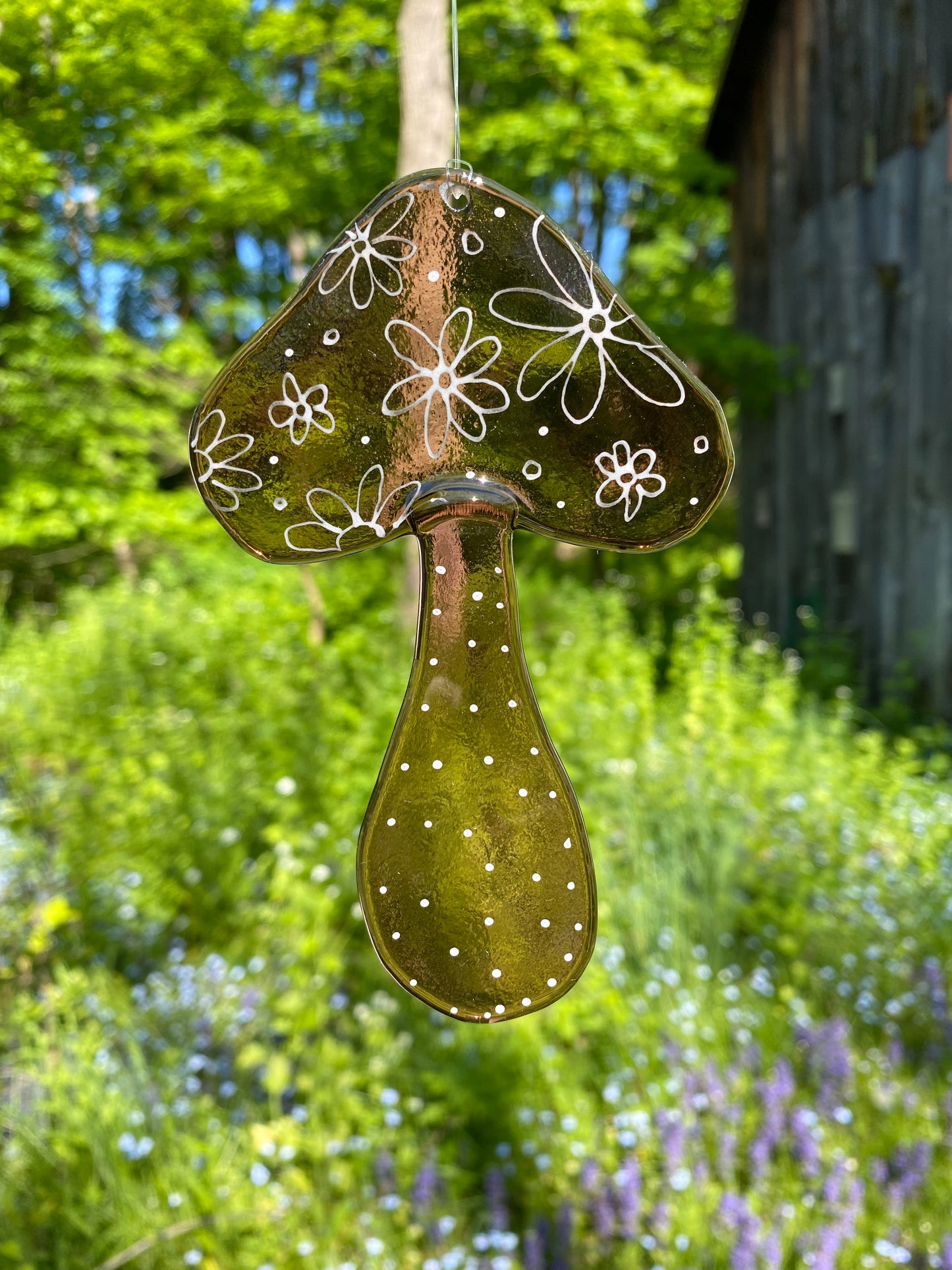Flower Child Mushroom Suncatcher