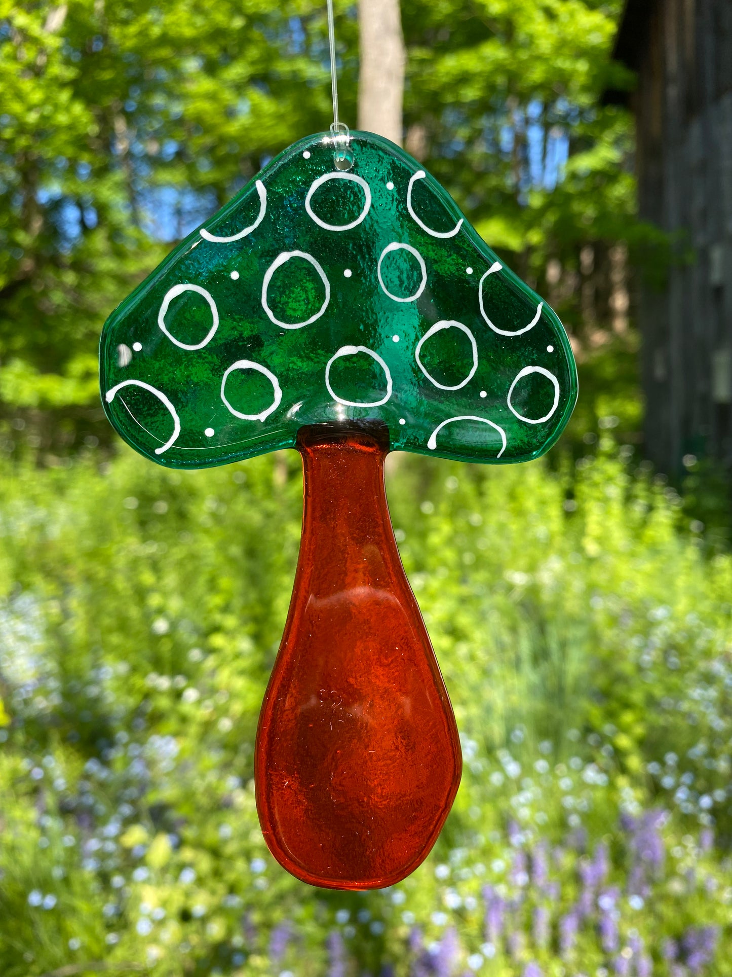 Trippy Mushroom Suncatcher