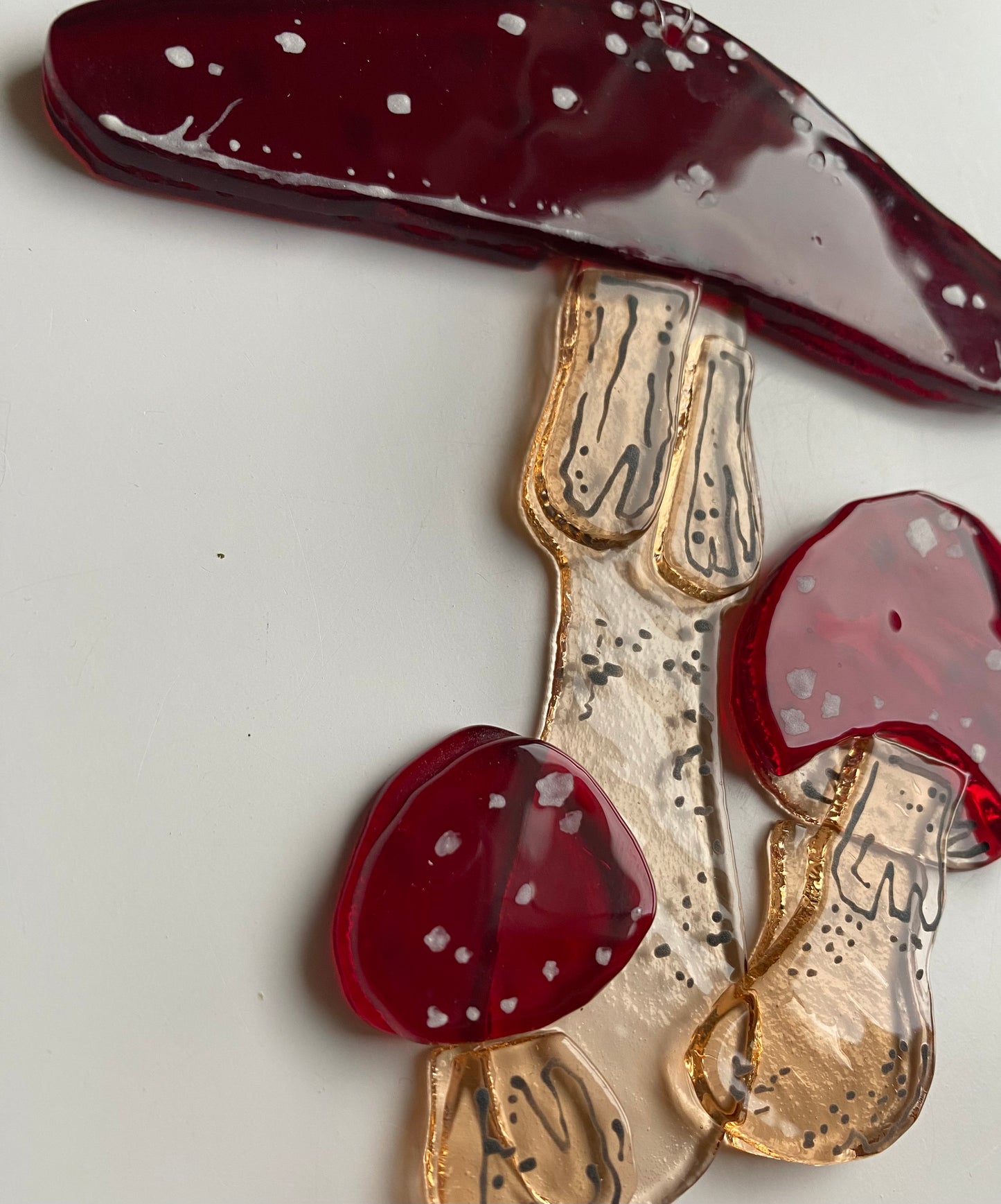 Red Amanita Mushroom Window Hanger