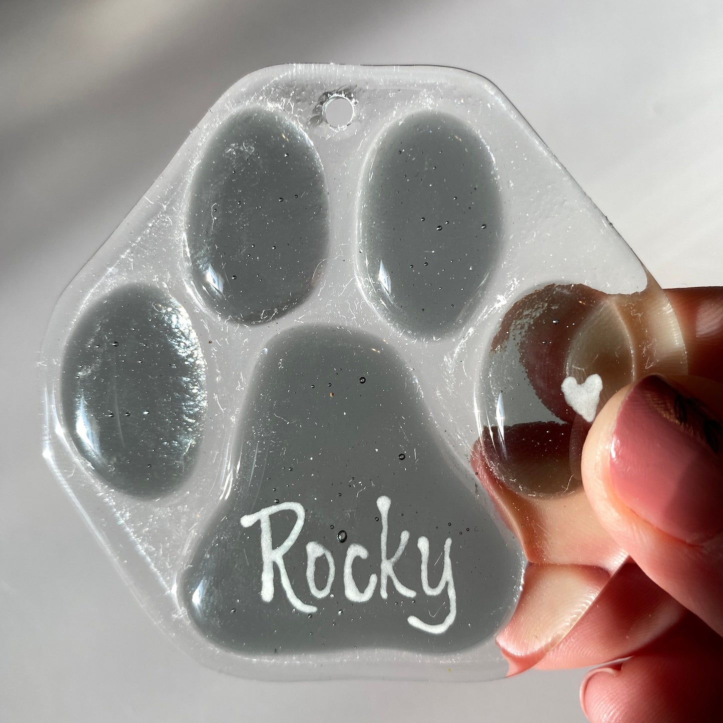 Custom Paw Print Window Hanger