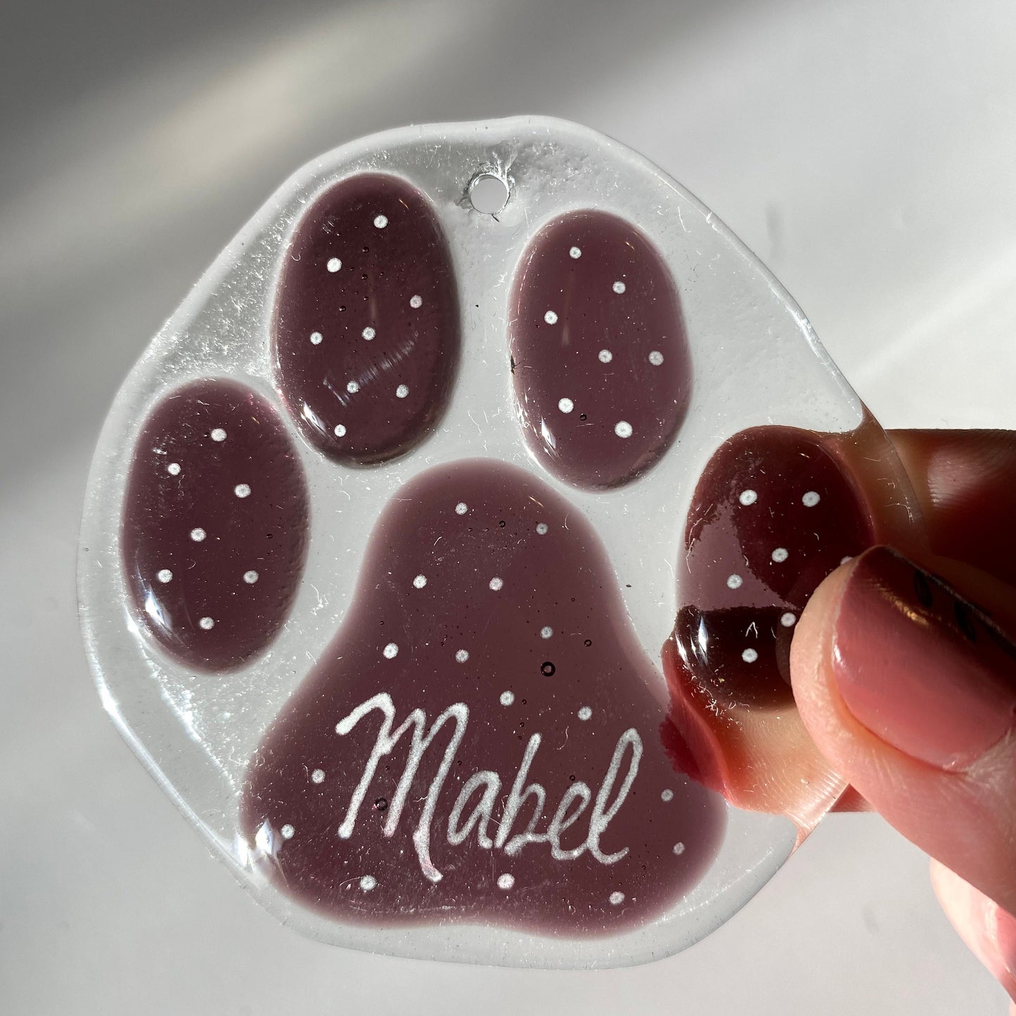 Custom Paw Print Window Hanger