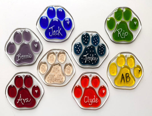 Custom Paw Print Window Hanger