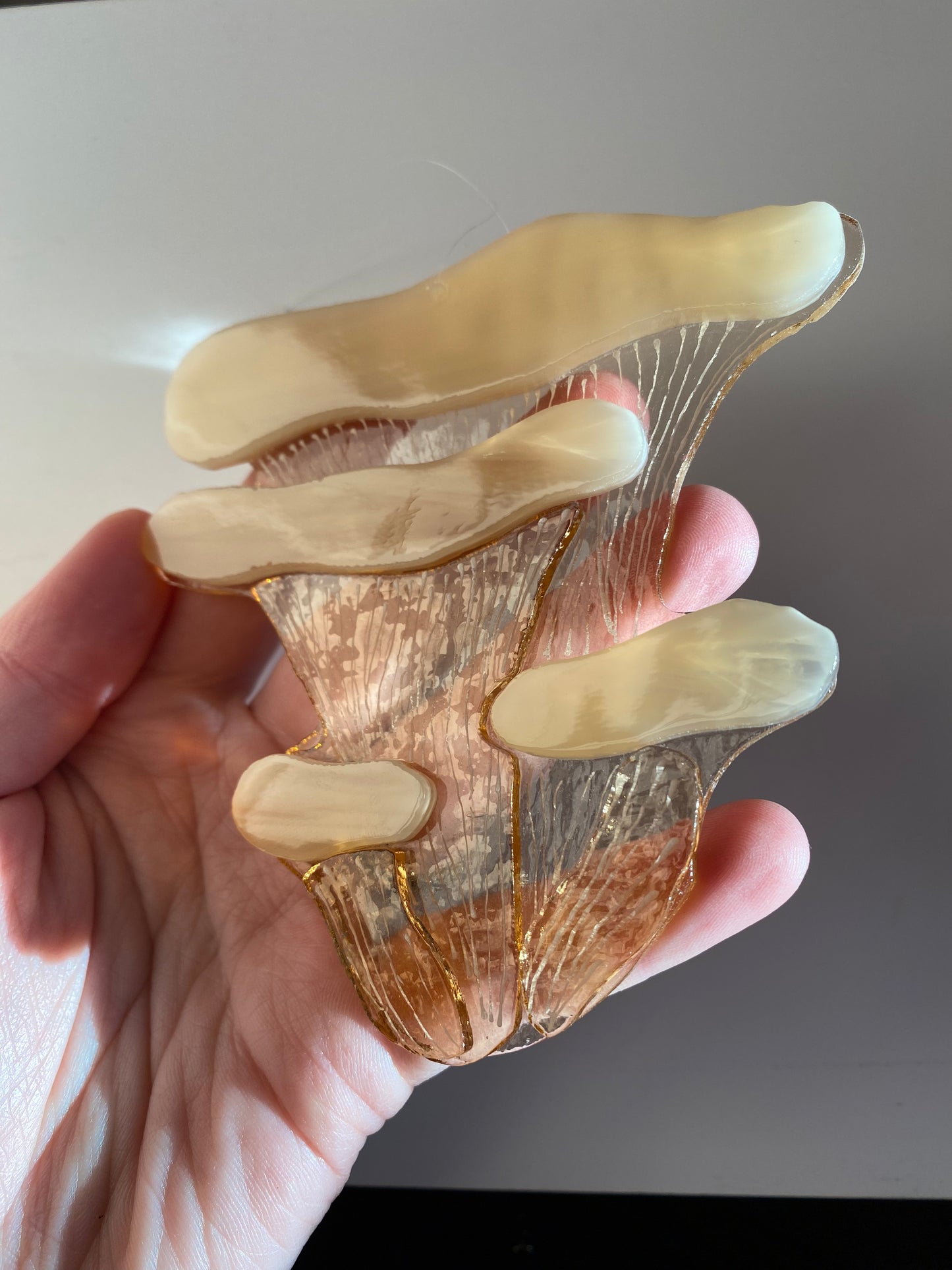 Pink Oyster Mushroom Window Hanger