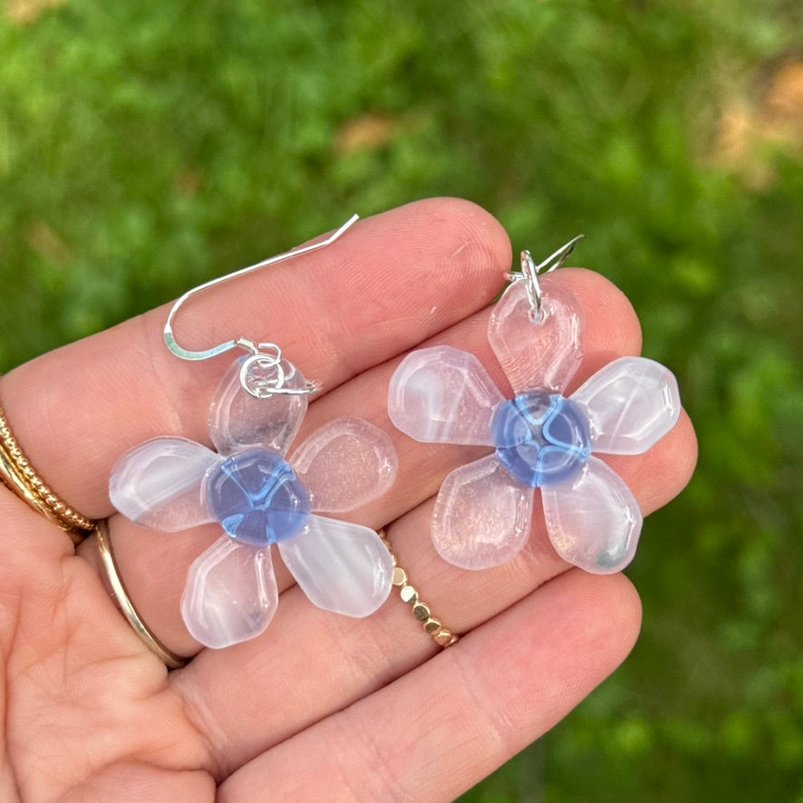 Transparent Daisy Earrings