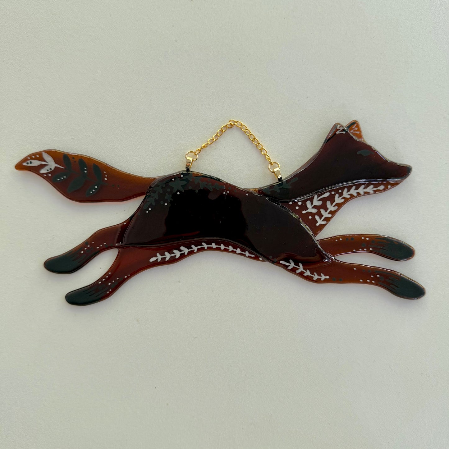 Folk Fox Sun Catcher