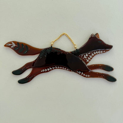 Folk Fox Sun Catcher
