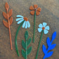 Folk Flower Plant Stake