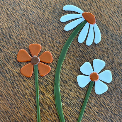 Folk Flower Plant Stake