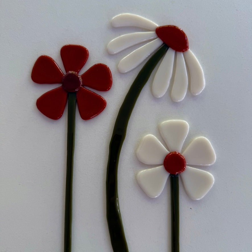 Folk Flower Plant Stake