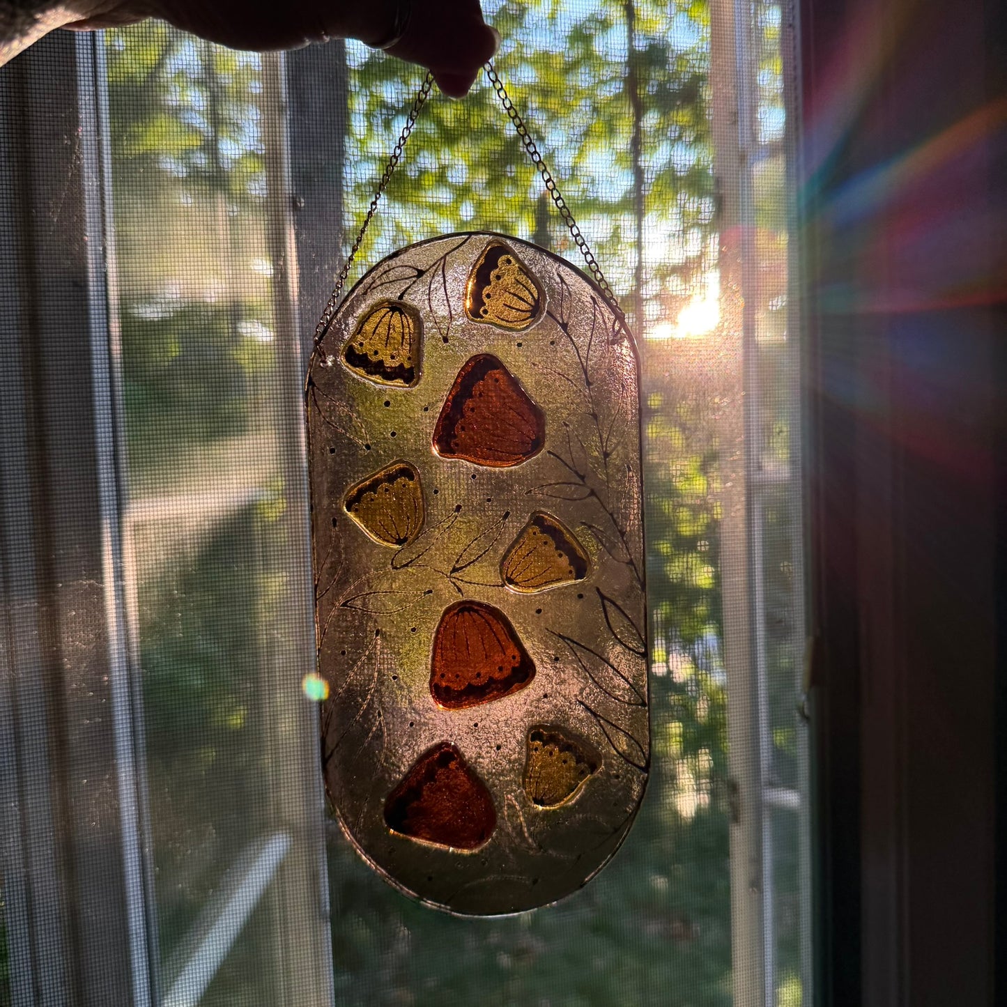 Art Deco Pill Sun Catcher