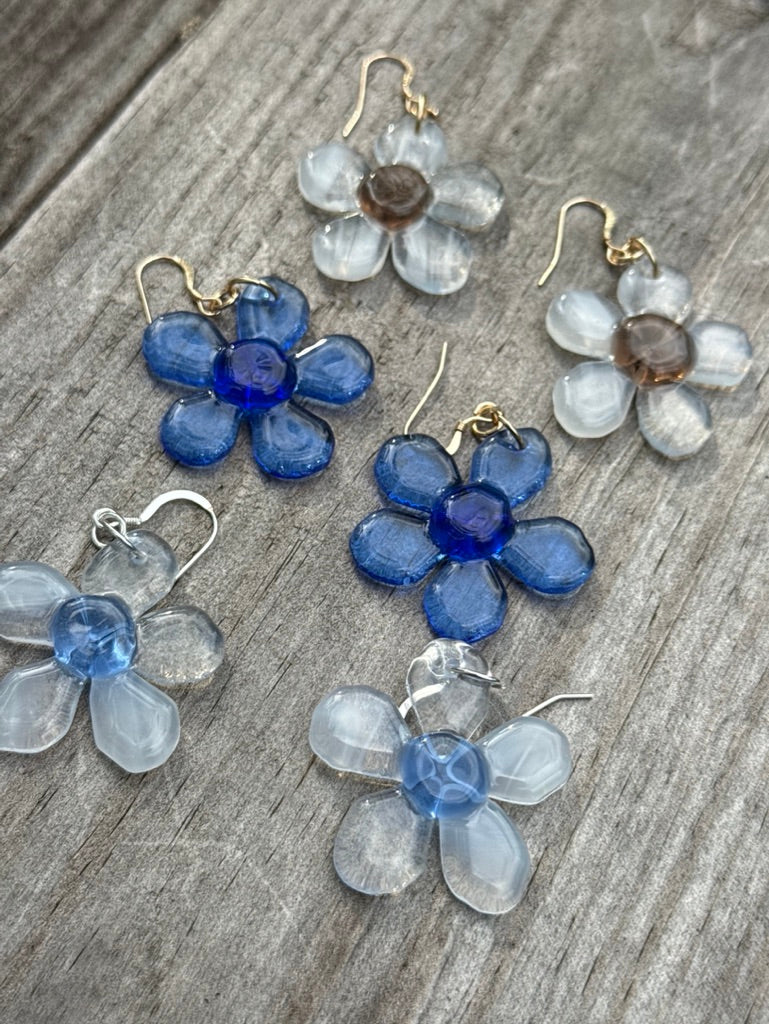 Transparent Daisy Earrings
