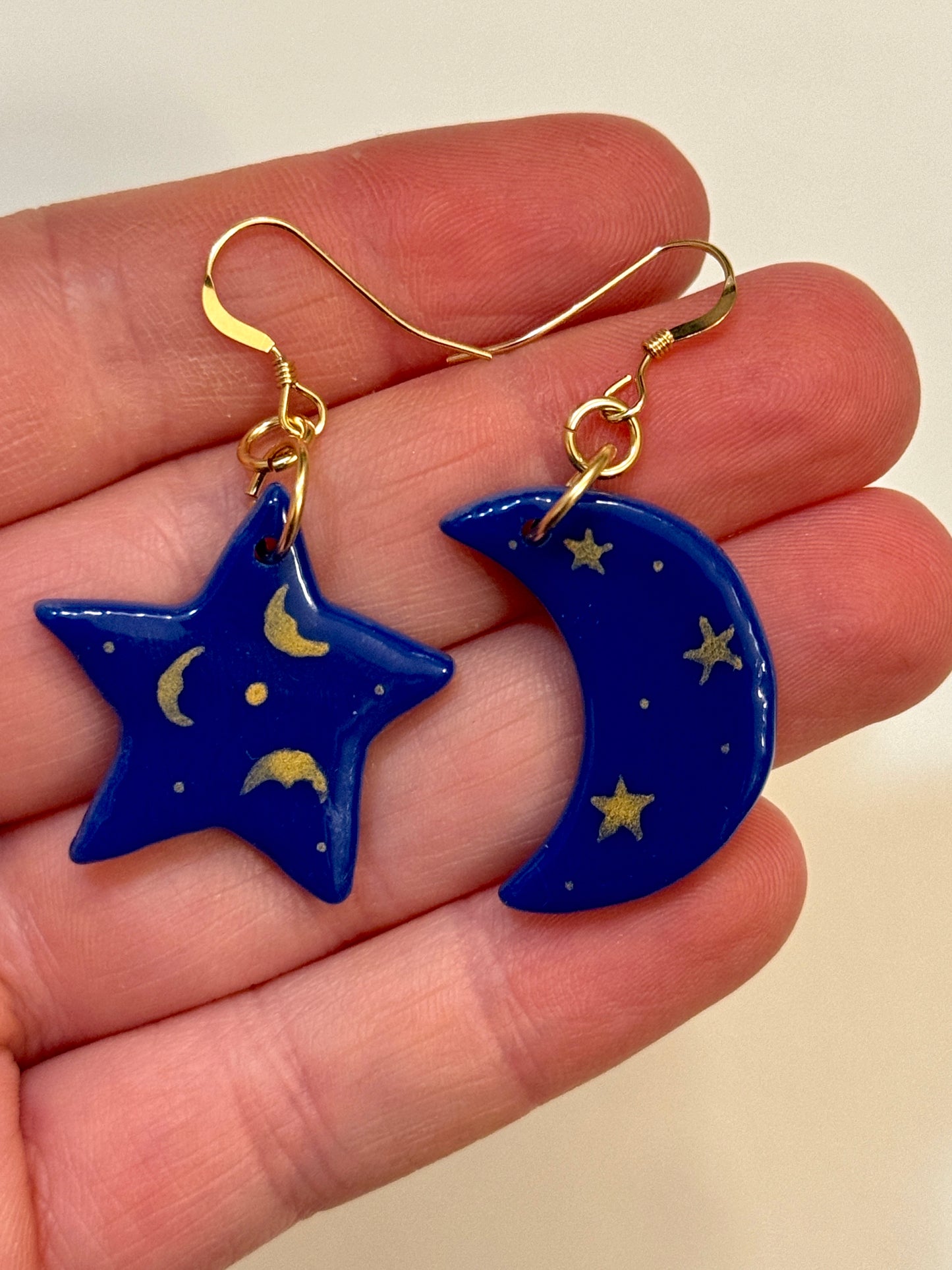 Star and Moon 90s Earrings