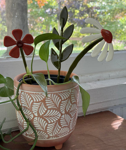 Folk Flower Plant Stake