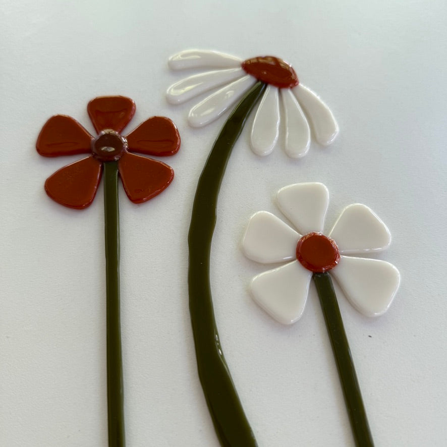 Folk Flower Plant Stake
