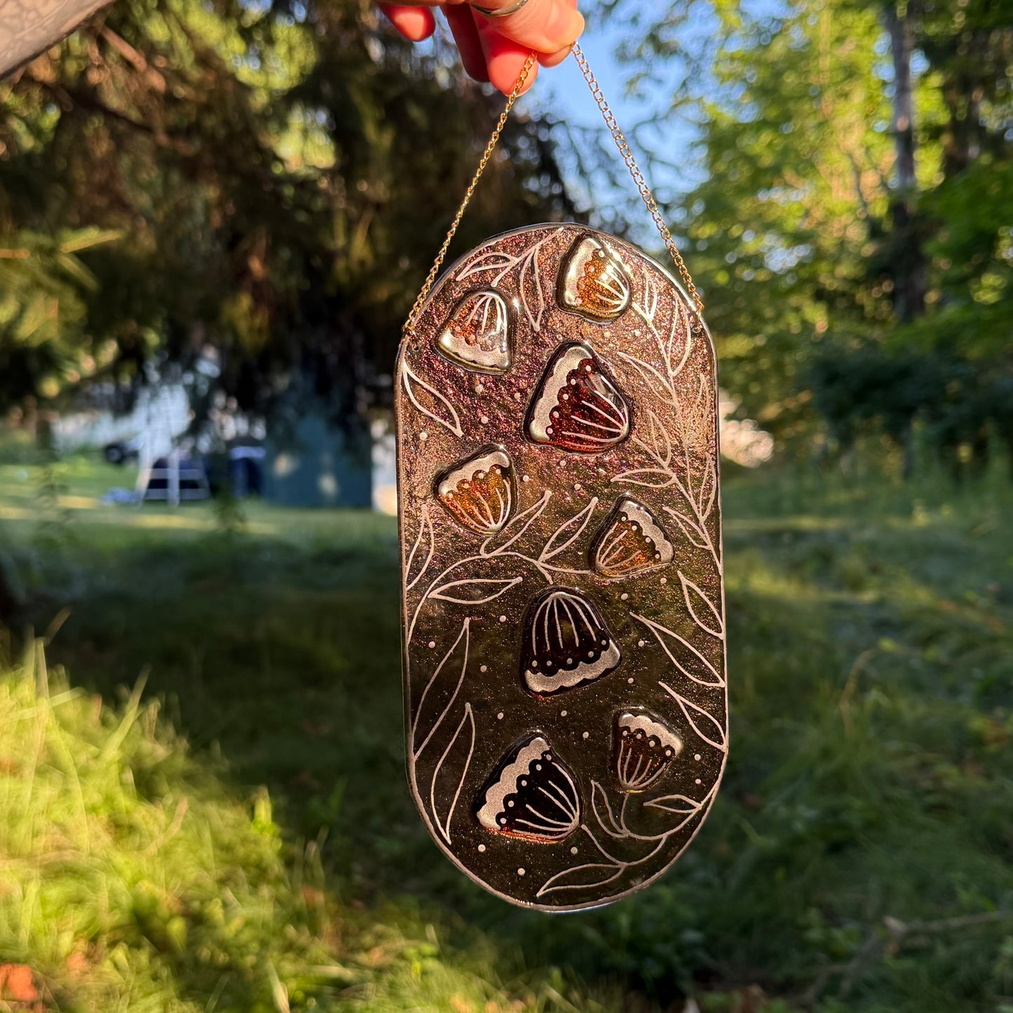 Art Deco Pill Sun Catcher