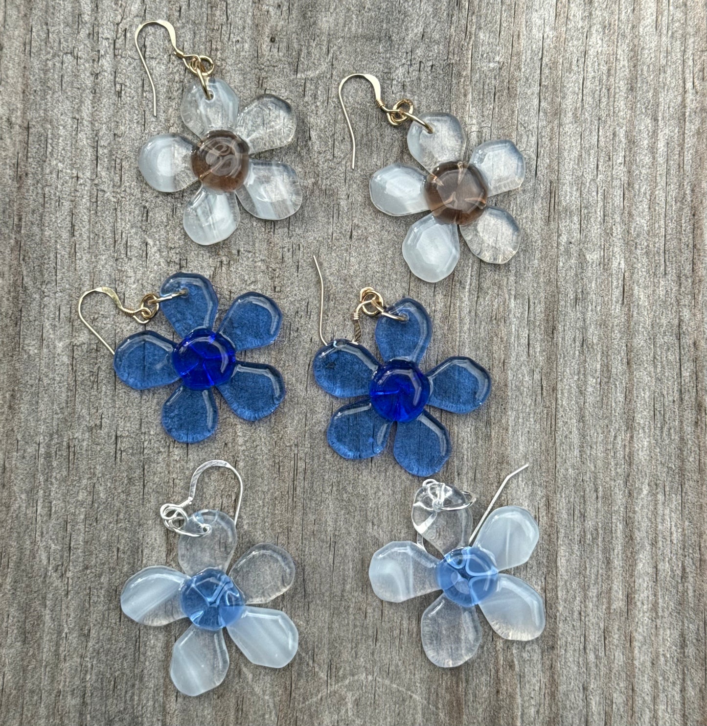 Transparent Daisy Earrings