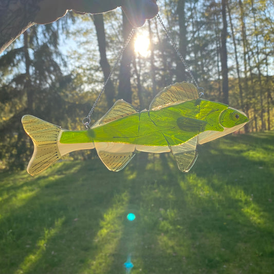 Walleye Glass Sun Catcher