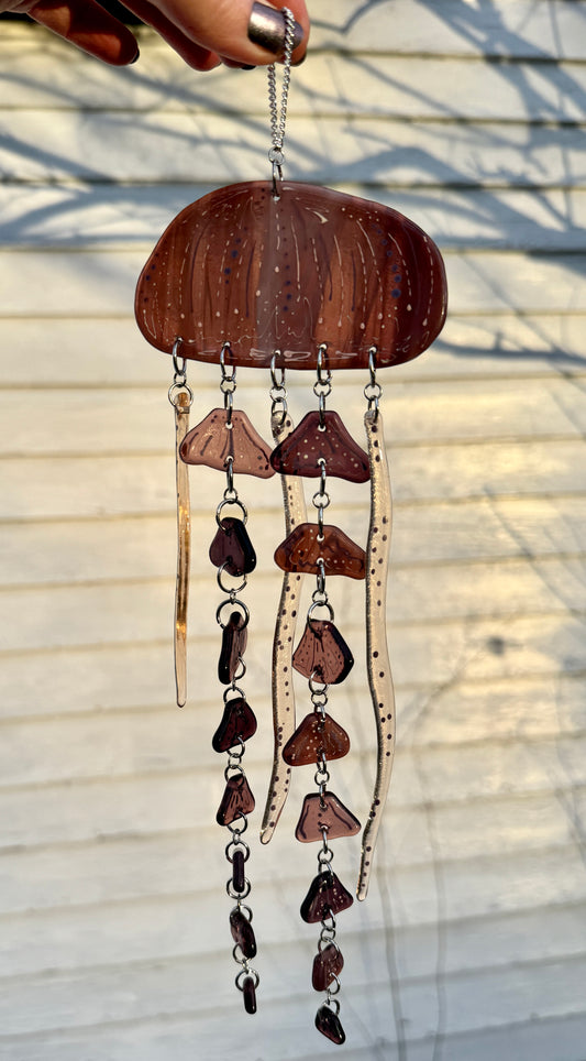 Jelly Fish Wind Chime Suncatcher