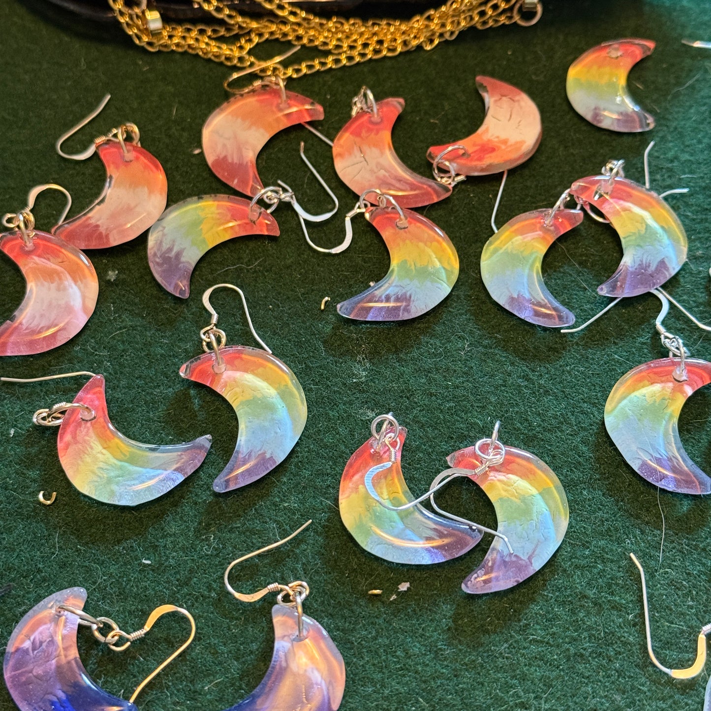 Pride Moon Earrings