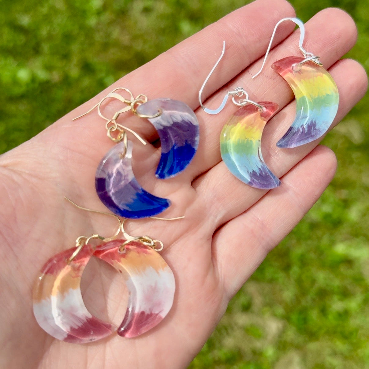Pride Moon Earrings